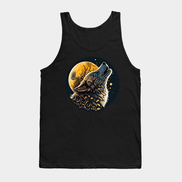 Wolf in the moonlight Tank Top by moonister